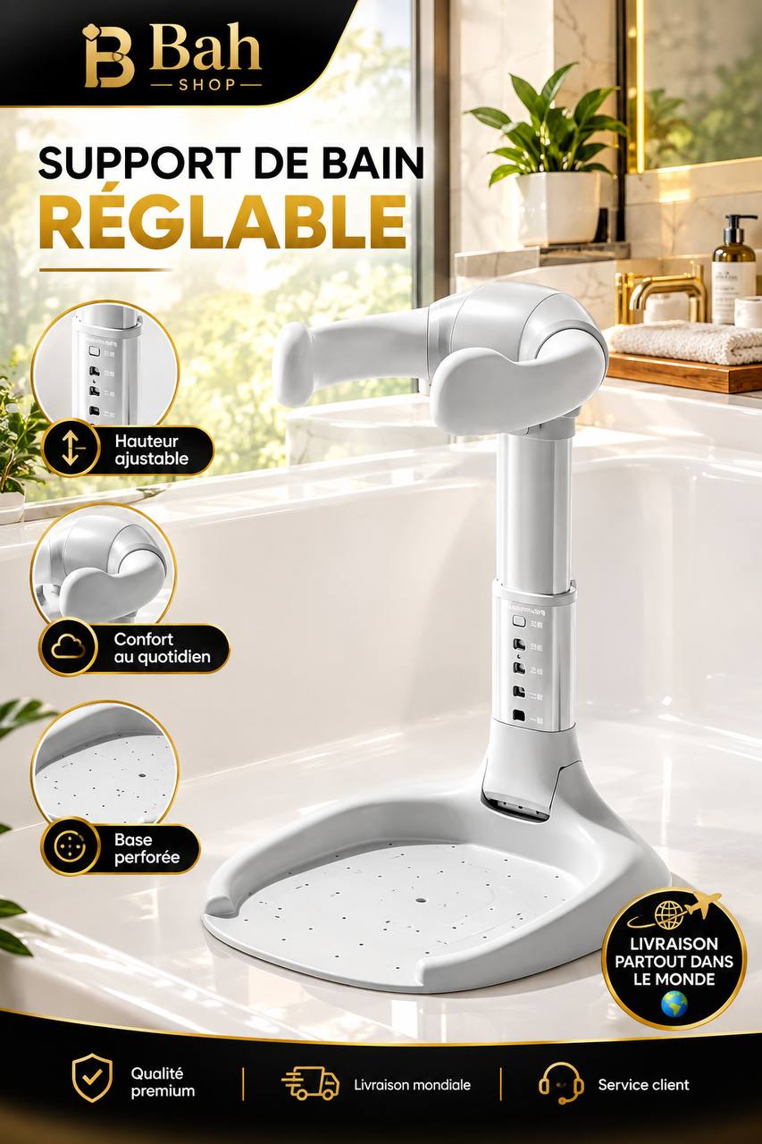 Support de Douche Ergonimique Pliable pour Bébé & Enfant
